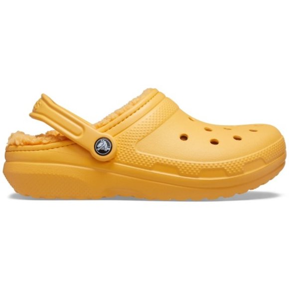 Crocs Clogs Classic Lined Clog Orange Sorbet - Picture 2 of 4